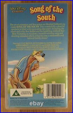 Rare SONG OF THE SOUTH Walt Disney Classics VHS Tape Collectible PAL Uncle Remus