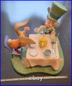 Rare WDCC Alice In Wonderland A Mad Whirl Mad Hatter& March Hare Ltd Edit 8/750