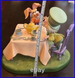 Rare WDCC Alice In Wonderland A Mad Whirl Mad Hatter& March Hare Ltd Edit 8/750