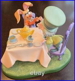 Rare WDCC Alice In Wonderland A Mad Whirl Mad Hatter& March Hare Ltd Edit 8/750
