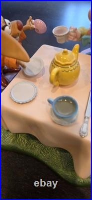 Rare WDCC Alice In Wonderland A Mad Whirl Mad Hatter& March Hare Ltd Edit 8/750