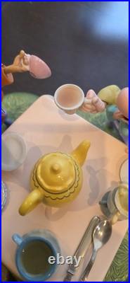 Rare WDCC Alice In Wonderland A Mad Whirl Mad Hatter& March Hare Ltd Edit 8/750