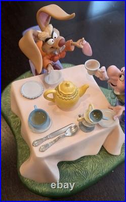 Rare WDCC Alice In Wonderland A Mad Whirl Mad Hatter& March Hare Ltd Edit 8/750