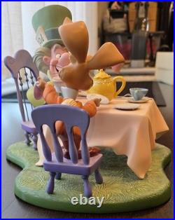 Rare WDCC Alice In Wonderland A Mad Whirl Mad Hatter& March Hare Ltd Edit 8/750