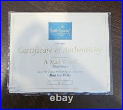 Rare WDCC Alice In Wonderland A Mad Whirl Mad Hatter& March Hare Ltd Edit 8/750