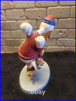 Rare Walt Disney Classics Donald Duck on Ice Away We Go 65th Birthday Figurine