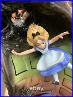 Rare! Wdcc Alice And Dinah Down The Rabbit Hole Alice In Wonderland Disney