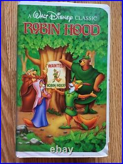 Robin Hood (VHS, 1991) Walt Disney Black Diamond Classics 1189