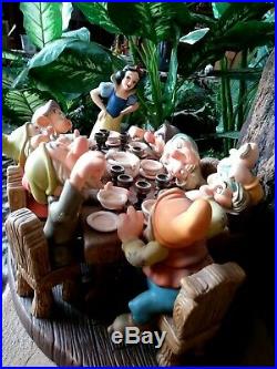 SNOW WHITE & SEVEN DWARFS WDCC FIGURINE, SOUP'S ON, BRAND NEW, MIB withC. O. A