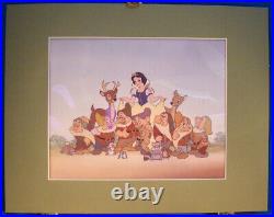 Snow White Walt Disney Classics Litho Print Cel Sold At Disneyland Art Corner