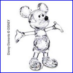 Swarovski Silver Crystal Disney Mickey Mouse- 2005-2008 Retired 687414 Mib