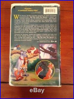 The Fox and the Hound VHS Tested / Black Diamond The Classic RARE Walt Disney