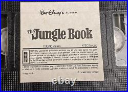 The Jungle Book (VHS 1991) Walt Disney Studios Black Diamond Series The Classics