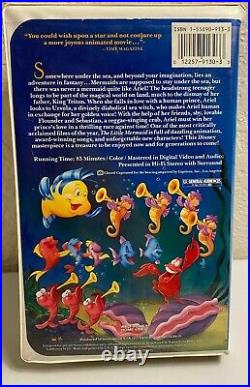 The Little Mermaid VHS Black Diamond Walt Disney Classics Banned Cover RARE 1ST