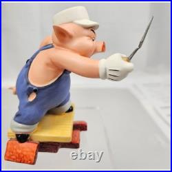 Three Little Pigs & Big Bad Wolf Figurine Set Walt Disney Classics Collection