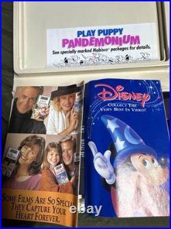 Two 101 Dalmatians VHS Tapes, Movie And Cartoon Walt Disney Classics