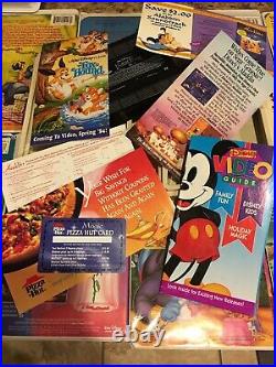 VCR & 17 Classic Black Diamond Walt Disney VHS The Little Mermaid Cinderella