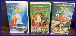 VHS Walt Disney Black Diamond Classics RARE Lot Of 6 Movies