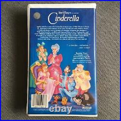 VTG Walt Disney's Classic BLACK DIAMOND The Classics CINDERELLA Color VHS 410-1