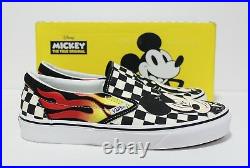 Vans X Disney Classic Slip On Mickey & Minnie Checker Men's Size 8.5 (Womens 10)