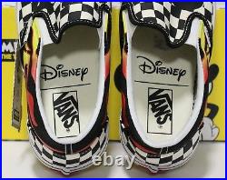 Vans X Disney Classic Slip On Mickey & Minnie Checker Men's Size 8.5 (Womens 10)