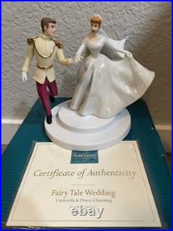 Vintage 1999 Walt Disney Classics Collection Cinderella Fairy Tale Wedding COA