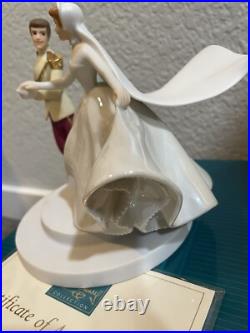 Vintage 1999 Walt Disney Classics Collection Cinderella Fairy Tale Wedding COA