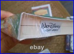 Vintage 9 NEW SEALED Walt Disney VHS Masterpiece Black Diamond tons of classics
