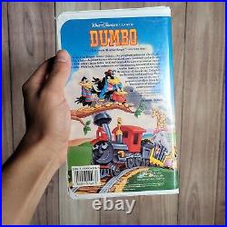 Vintage Dumbo Black Diamond Edition VHS Tape Walt Disney Classic #24