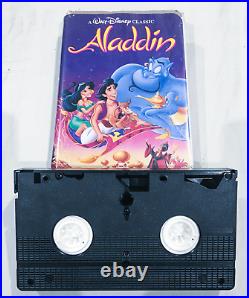 Vintage Rare Aladdin (VHS, 1993) Black Diamond #1662 Walt Disney Classic Original