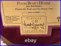 Vintage WDCC Winnie the Pooh Enchanted House PRISTINE Condition with COA