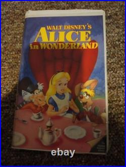 Vintage Walt Disney Alice in Wonderland VHS Movie Black Diamond The Classics