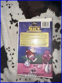Vintage Walt Disney Alice in Wonderland VHS Movie Black Diamond The Classics