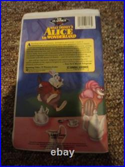 Vintage Walt Disney Alice in Wonderland VHS Movie Black Diamond The Classics