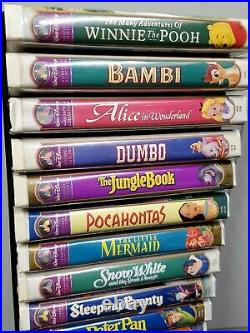 Vintage Walt Disney Black Diamond Masterpiece Movie Lot + More VHS Classics