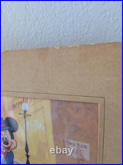 Vintage Walt Disney Classics Mickey Mouse Animation Lithograph Art Work Print