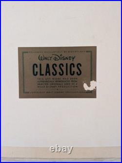 Vintage Walt Disney Classics Mickey Mouse Animation Lithograph Art Work Print
