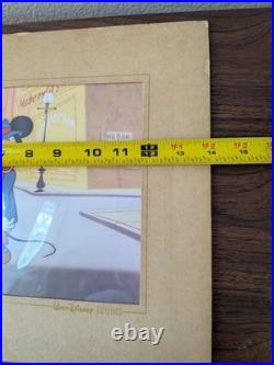 Vintage Walt Disney Classics Mickey Mouse Animation Lithograph Art Work Print