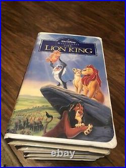Vintage Walt Disney Masterpiece Classics Lot of 10 Collectible VHS Tapes