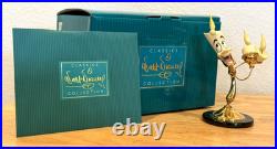 Vtg Disney WDCC Beauty and The Beast Lumiere Vive L'amour! With Box & Sealed COA