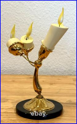 Vtg Disney WDCC Beauty and The Beast Lumiere Vive L'amour! With Box & Sealed COA