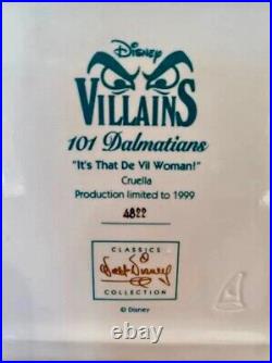 WDCC 101 Dalmatians CRUELLA It's That De Vil Woman! RARE Ltd Ed NEW with COA