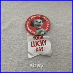 WDCC 101 Dalmatians' Come on Lucky. & Lucky Ornament with Promo Button- Read