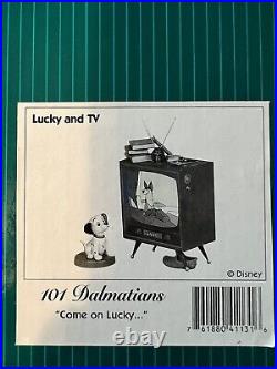 WDCC 101 Dalmatians Come on Lucky and Television Thunderbolt Box and COA