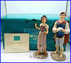 WDCC 1999 Walt Disney Classics Collection Snow White +Prince Wishing For the One