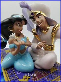 WDCC A Whole New World Aladdin & Jasmine 10th Anniv. Limited Edition with COA