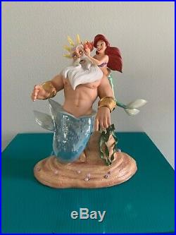 WDCC ARIEL & KING TRITON With Box & COA'MORNING DADDY