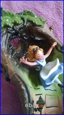 WDCC Alice & Dinah Down the Rabbit Hole from Alice in Wonderland COA LE