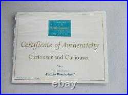 WDCC Alice in Wonderland's Alice Curiouser and Curiouser (Dusty Horner) with COA