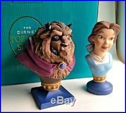 WDCC BEAUTY and The BEAST BUSTS Disney Portrait Series Figurines NEW BELLE RARE